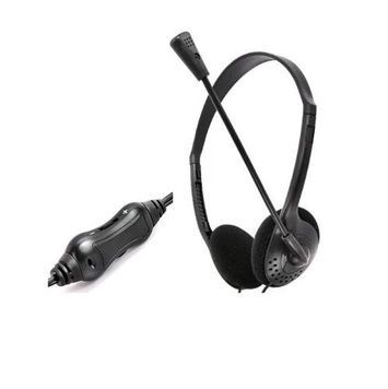 Навушники Gemix HP-100MV, Black, регулятор гучності, кабель 2 м, накладні, 2 x Mini jack (3.5 мм)