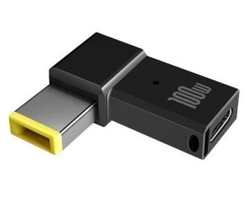 Адаптер живлення для ноутбука Type-C - DC Square (11x4.5), 100 Вт, STLab (PD100W-Lenovo), для Lenovo