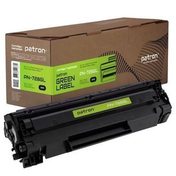 Картридж Canon 728, Black, Patron Green (PN-728GL), MF4410/4430/4450/4550/4570/4580, 2100 стор