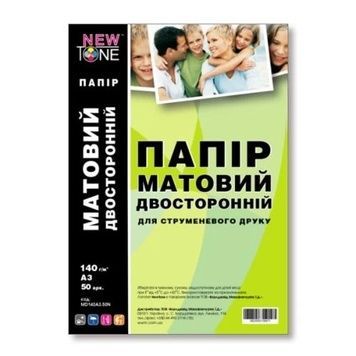Фотопапір NewTone, матовий, 50 арк (MD140A3.50N), A3, двосторонній, 140 г/м&sup2;