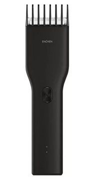 Машинка для стрижки Xiaomi Enchen Boost + Накидка + ножиці, Black, 1 насадка, живлення від акумулятора, 5W