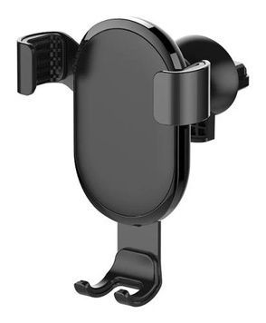 Автотримач для телефону ColorWay Metallic Gravity Holder, Black (CW-CHG01-BK), до 6.5", гравітаційна фіксація, на решітку повітропроводу, решітка вентиляції