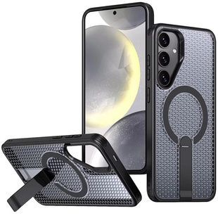 Чохол TPU Breeze with Magnetic Fit stand для Samsung Galaxy S25+ / S24+ Black