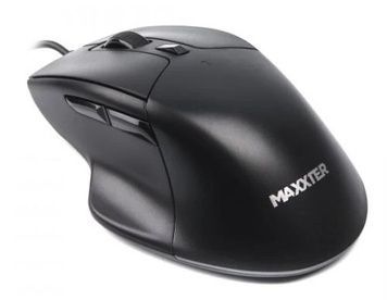 Миша Maxxter Mc-6B01 оптична, 6 кнопки, 2400 DPI, Black, USB