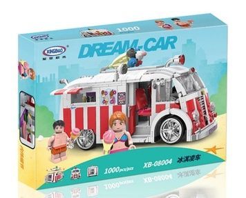 Конструктор XINGBAO MOC Фургон із морозивом (XB-08004), 1000 елементів