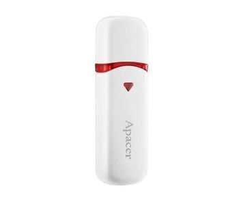 Флеш накопичувач USB 32Gb Apacer AH333, White, USB 2.0 (AP32GAH333W-1), Пластик, 32 ГБ, Моноблок