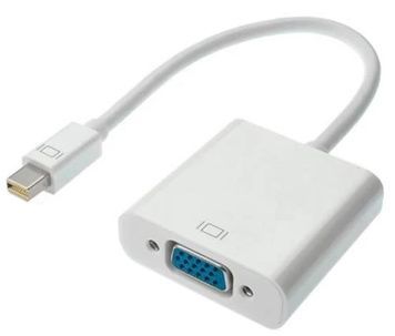 Перехідник miniDisplayPort (M) - VGA (F), STLab U-999, 15 см, White