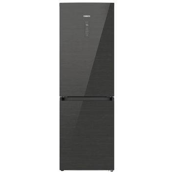 Холодильник Edler ED-355GRGD, Black, No Frost, корисний об'єм 201L/80L, з нижньою мор. камерою, двокамерний, 185x60x59.5см, загальний об'єм 281L, A+