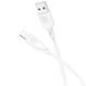 Дата-кабель Borofone BX113 Lenny USB-Lightning 2.4A 1м Білий