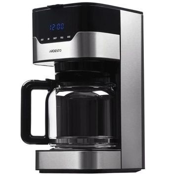 Кавоварка Ardesto FCM-D3100, Black/Silver, рег. міцності, крапельна, 900W, 1.5л, таймер, дисплей