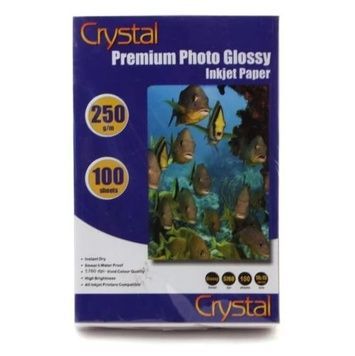 Фотобумага Crystal, глянцевая, 100 л (GL-R6-250-100), A6 (10x15), 250 г/м&sup2;