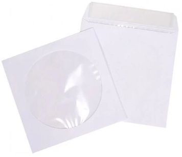 Конверт для CD/DVD, Patron, з віконцем, 100 од (INS-D044), паперовий