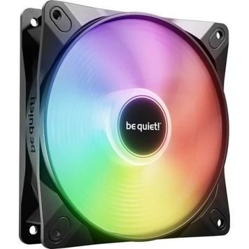 Вентилятор 120 мм, be quiet! Light Wings LX, до 1600 об/хв, 120х120х25 мм, 50 см) / 3-pin (ARGB, 50 см), до 25.5 дБ, 4-pin (PWM, Black, пiдшипник ковзання з гвинтовою нарізкою (BL120), ARGB підсвічування