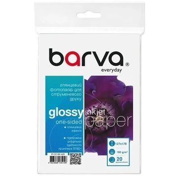Фотобумага Barva, глянцевая, 13x18, 180 г/м&sup2;, серия "Everyday" (IP-CE180-429), 20 листов