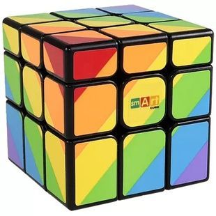 Кубик Рубіка 3х3 Чорний Райдужний Smart Cube SC361 (Головоломка)