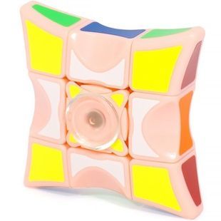 Детская интерактивная головоломка Rubik's Cube Fingertips Spinner, Коралл
