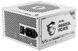 Блок живлення 850 Вт, MSI MAG A850GL PCIE5, модульний, 12 см FBD, White, Active PFC, 4xMolex / 8xSATA / 1x16-pin / 4x6+2-pin / 2x4+4-pin / 1x20+4-pin, 80+ Gold, захист OCP/OVP/OPP/OTP/SCP/UVP