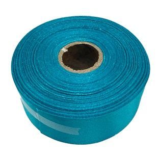 Атласна стрічка для рукоділля, бірюзова, 2,5 см x 23 м (АБ-339)
