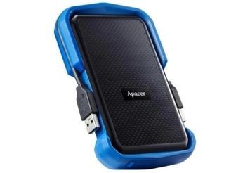 Зовнішній жорсткий диск 1Tb Apacer AC631, Black/Blue, USB 3.2 (Gen 1) (AP1TBAC631U-1), 2.5"