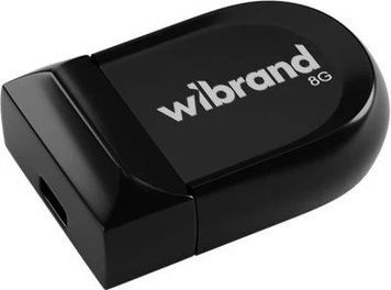 Флеш накопичувач USB 8Gb Wibrand Scorpio, Black, USB 2.0 (WI2.0/SC8M3B), 8 ГБ, Пластик, Компактний розмір, Моноблок
