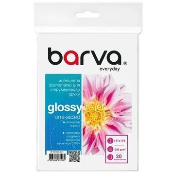 Фотобумага Barva, глянцевая, 13x18, 20 листов, 200 г/м&sup2;, серия "Everyday" (IP-CE200-431)