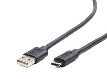 Кабель USB AM - Type-C, 3 м, Cablexpert, Black, 3A (CCP-USB2-AMCM-10)