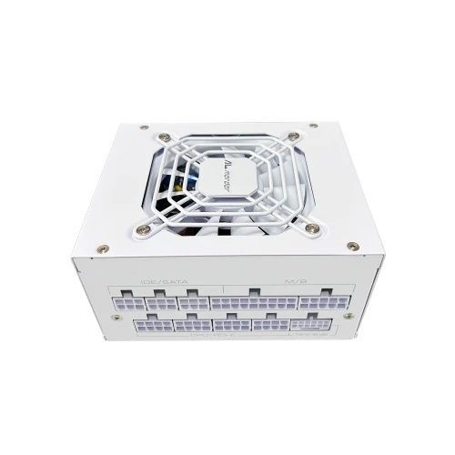 Блок живлення 750 Вт, ALmordor SFX, 80+ Gold, FanStop (ALSFX750WH31), White, модульний, Active PFC, 80 мм, 4xMolex / 8xSATA / 3x6+2-pin / 1x16-pin / 2x4+4-pin / 1x20+4-pin, ATX3.1