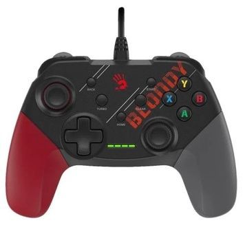 Геймпад Bloody GP30, Black/Red/Grey, USB, подвійна вібрація, 1.8 м, для ПК / PS3 / Switch / Android
