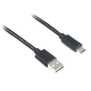 Кабель USB AM - Type-C, 1 м, 3A (CCP-USB2-AMCM-1M), Cablexpert, Black