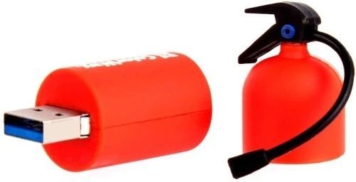 Флеш-накопичувач ColorWay Fire Extinguisher 64Gb USB 3.0 &ndash; захист даних у яскравому корпусі