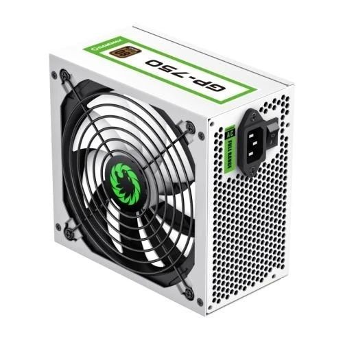 Блок живлення 750 Вт, GameMax GP-750, White, 3xMolex / 7xSATA / 4x6+2-pin / 1x4+4-pin / 1x20+4-pin, 80+ Bronze, Active PFC, 14 см, захист OVP / UVP / SIP / OCP / OLP / OPP / SCP