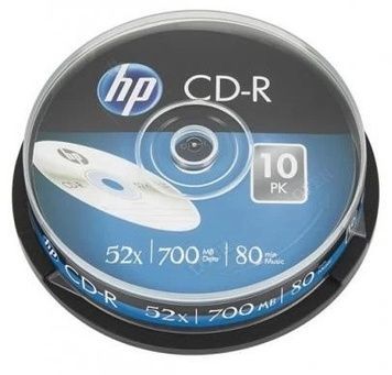 Диск CD-R 10 HP, 700Mb, Cake Box (CRE00019-3), 52x