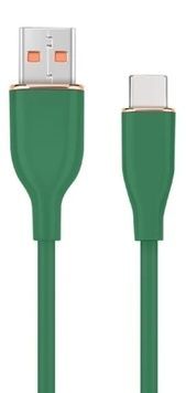 Кабель USB AM - Type-C, 1.5 м, Зеленый, 2.1A (CC-USB2S-AMCM-1.5M-G), Cablexpert