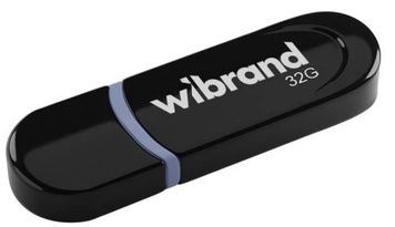 Флеш накопичувач USB 32Gb Wibrand Panther, Black, USB 2.0 (WI2.0/PA32P2B), 32 ГБ, Пластик, Моноблок