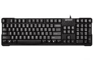 Клавіатура A4Tech KR-750 Black, USB, стандартна, 460 г, 1.5 м, повнорозмірна, 104