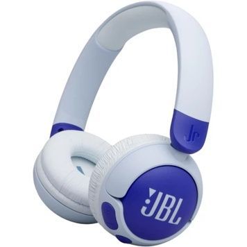 Навушники бездротові JBL JR 320BT, Blue/White, дитячі (JBLJR320BTBLU), Bluetooth, акумулятор 500 mAh, мікрофон