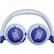 Навушники бездротові JBL JR 320BT, Blue/White, дитячі (JBLJR320BTBLU), Bluetooth, акумулятор 500 mAh, мікрофон