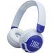 Навушники бездротові JBL JR 320BT, Blue/White, дитячі (JBLJR320BTBLU), Bluetooth, акумулятор 500 mAh, мікрофон