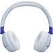 Навушники бездротові JBL JR 320BT, Blue/White, дитячі (JBLJR320BTBLU), Bluetooth, акумулятор 500 mAh, мікрофон