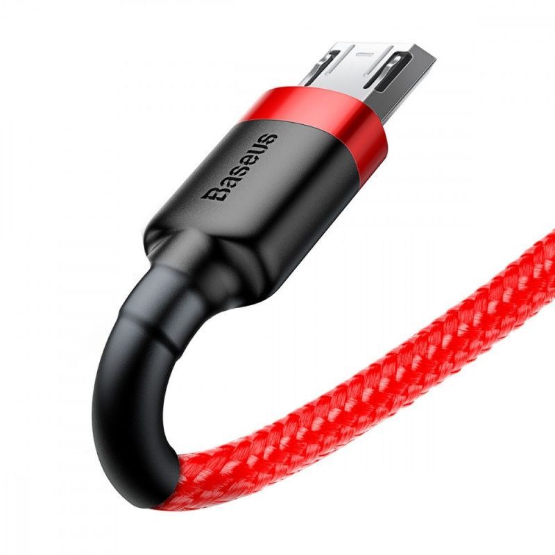 Дата-кабель Baseus Cafule USB - Micro USB 2.4A (1м) Красный
