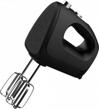 Міксер Eisen EHM-145, Black, вінчики, 450W, 5 швидкостей, гаки для замісу тіста, турбо режим, ручний