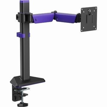 Кронштейн настільний для монітора 17-40" GamePro MAG100V, Black/Violet, навантаження до 12 кг, VESA 100x100 мм/75x75 мм, регулювання (повороту, обертання, нахилу, висоти)