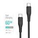 Кабель Type-C - Type-C, 1 м, ColorWay, 3A (CW-CBPDCC094-BK), Black, 60 Вт