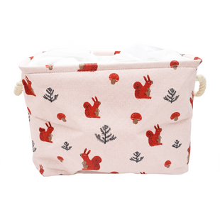 Корзина для хранения Bambi CLR619, 35-25-26 см, Белка, хлопок