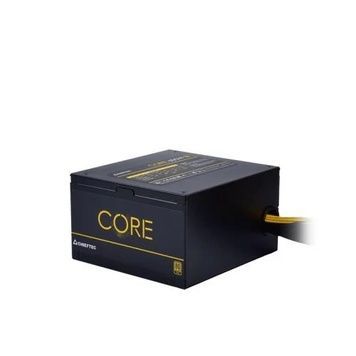 Блок живлення 600 Вт, Chieftec CORE, 3xMolex / 6xSATA / 2x6+2-pin / 1x4+4-pin / 1x20+4-pin, 120 мм, ATX 12V v2.3 (BBS-600S), Active PFC, Black, 80+ Gold, захист AFC/OPP/OVP/SCP/SIP/UVP