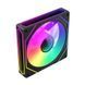 Вентилятор 120 мм, GameMax FN12A-S8I-R, 800-1600 об/хв, 50 см), 4-pin (PWM, Black, ARGB підсвічування, 50 см) / 3-pin (ARGB, гідродинамічний підшипник, 120х120х25 мм, до 31.21 дБ