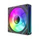 Вентилятор 120 мм, GameMax FN12A-S8I-R, 800-1600 об/хв, 50 см), 4-pin (PWM, Black, ARGB підсвічування, 50 см) / 3-pin (ARGB, гідродинамічний підшипник, 120х120х25 мм, до 31.21 дБ