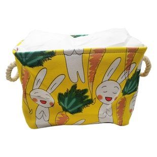 Корзина для хранения Bambi CLR619, 35-25-26 см, из хлопка, дизайн "Зайчик"