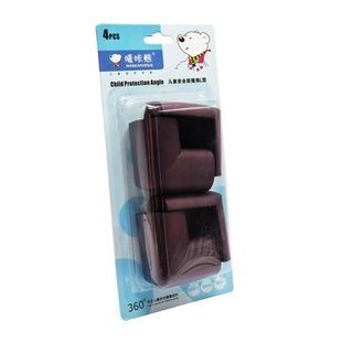 Захисні кути для меблів з поролону MGZ-0810 (Black), 4 шт.