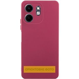 Чохол GETMAN Liquid Silk Full Camera бордовий для TECNO Spark Go 2